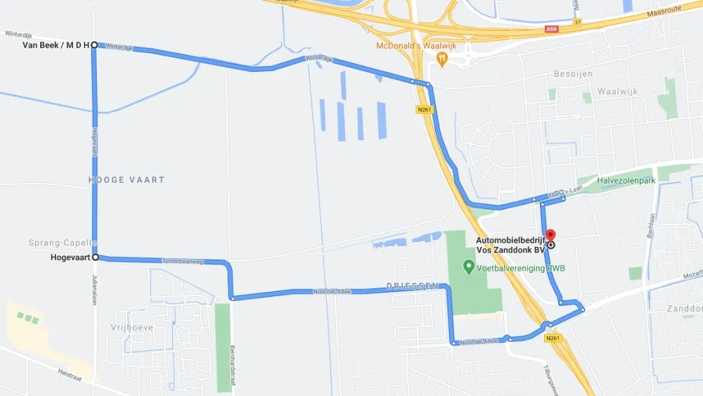 proefrit route capelle