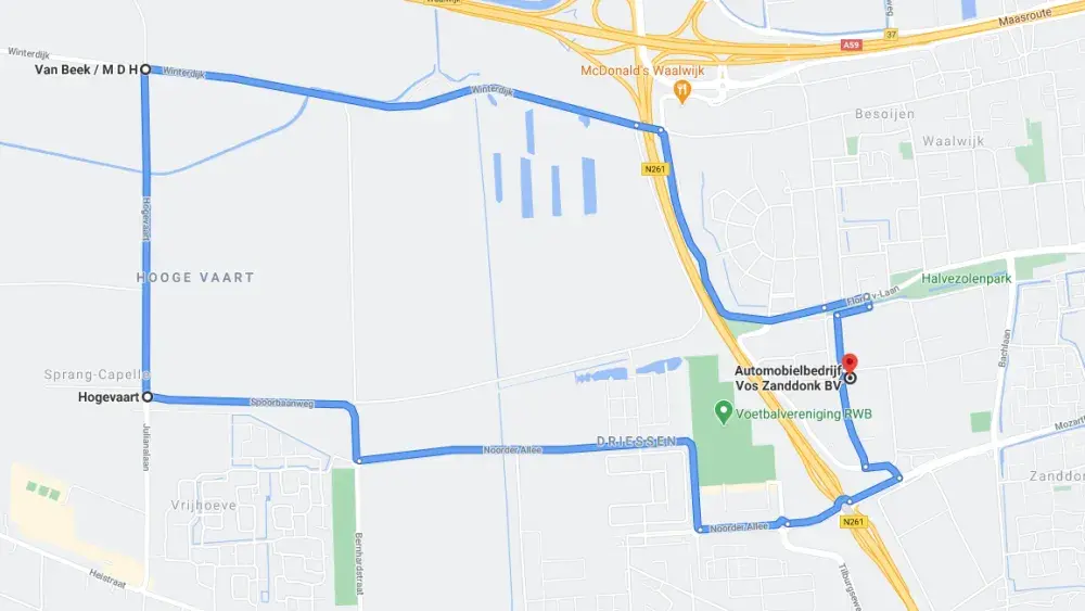 proefrit route capelle